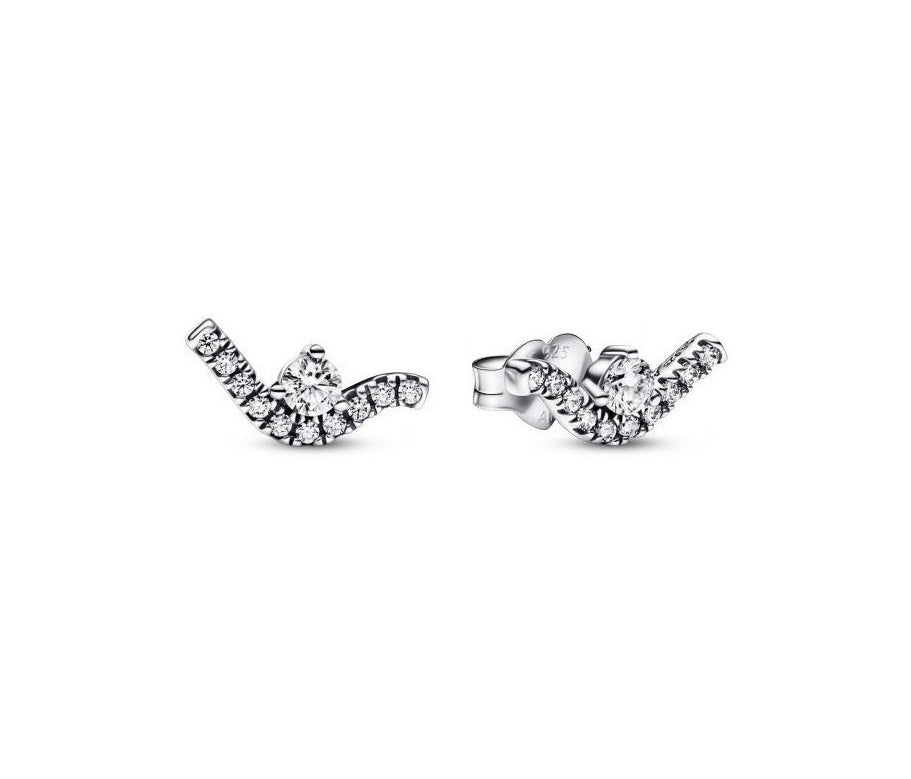 Radiant Clear Crystal Silver Studs