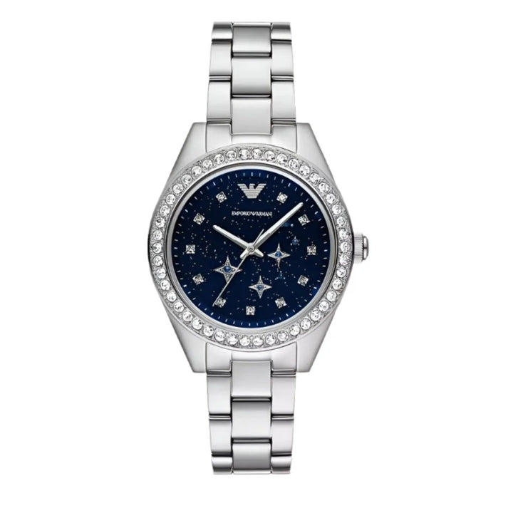 Celestial Elegance Crystal-Studded Timepiece