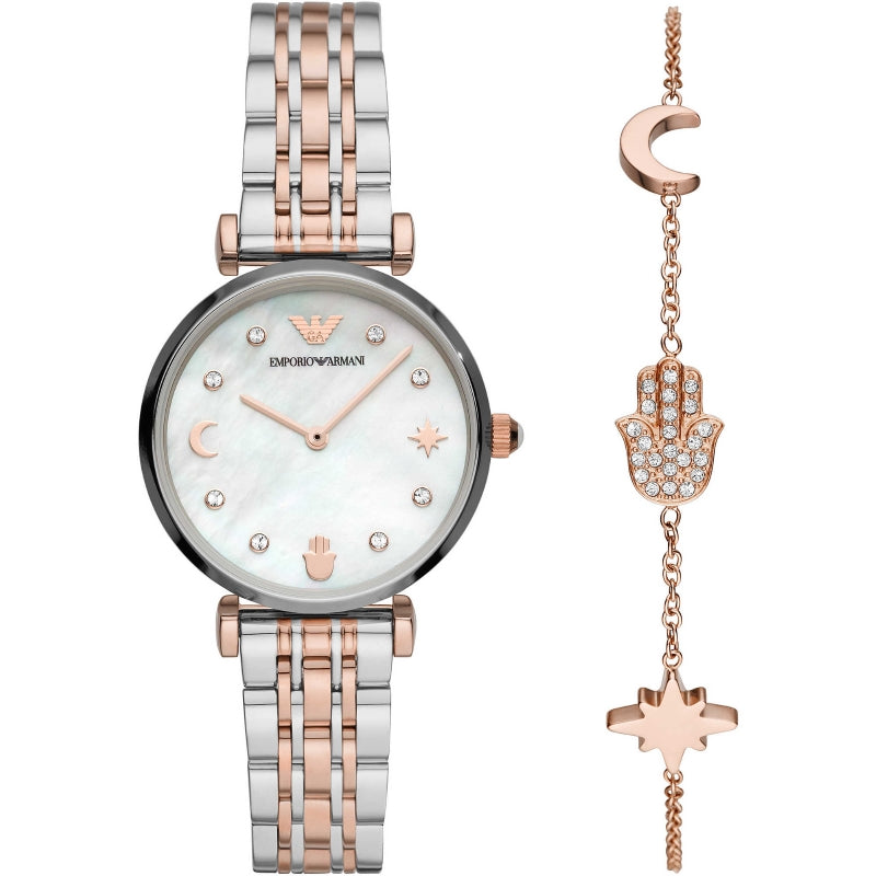Emporio Armani Rose Gold Watch Set