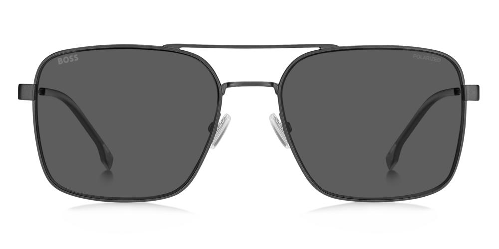 Sleek Matte Black Aviator with Dark Grey Lenses