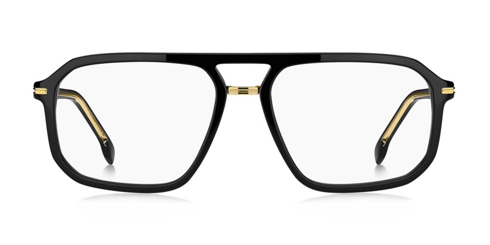 Refined Classic Acetate Frame with Gold Accents