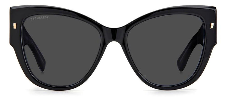 Sleek Black Acetate Elegance with Dark Lenses