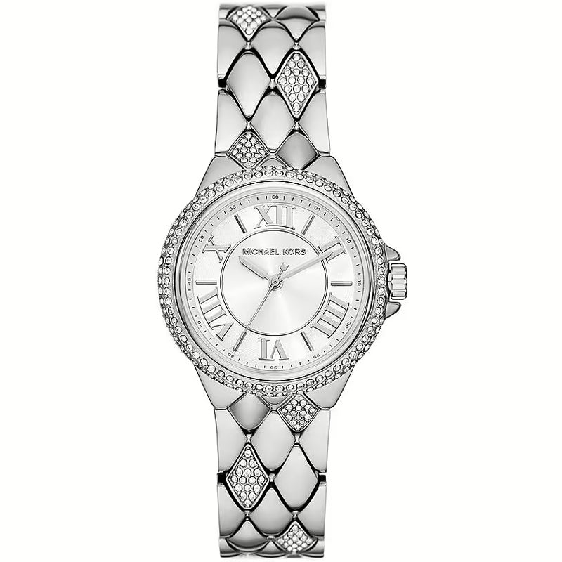 Michael Kors Silver Crystal Analog Watch