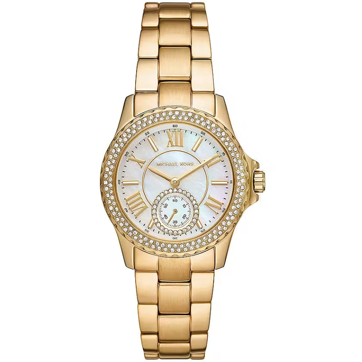 Michael Kors Gold Crystal Analog Watch