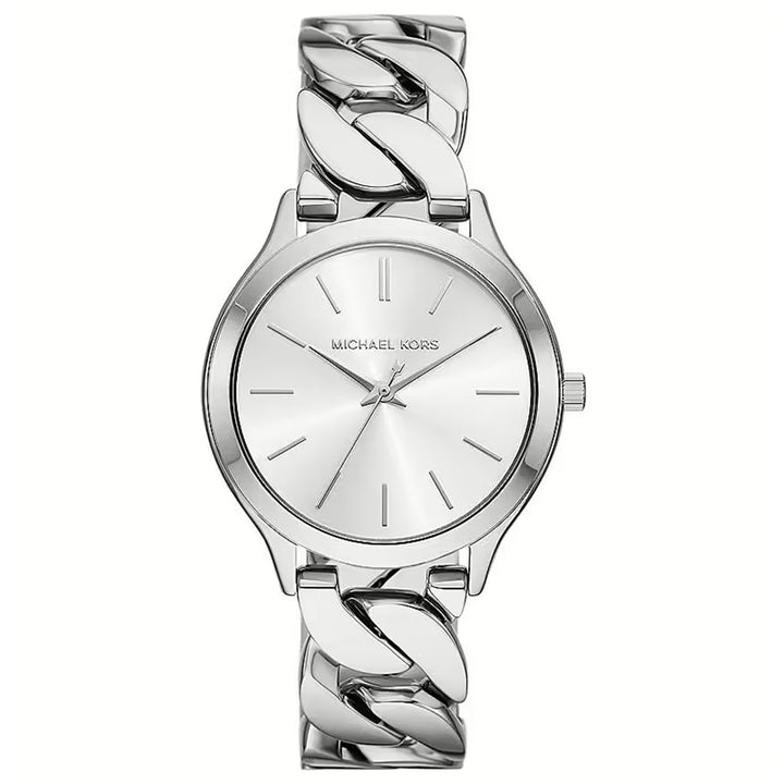 Michael Kors Silver Chain-Link Analog Watch