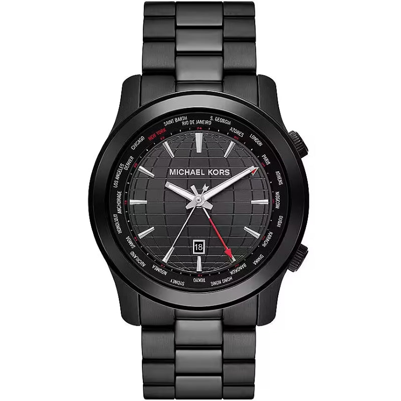 Michael Kors Black & Silver Analog Watch