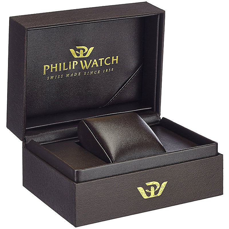 Philip Watch Stainless Steel Day-Date Timepiece