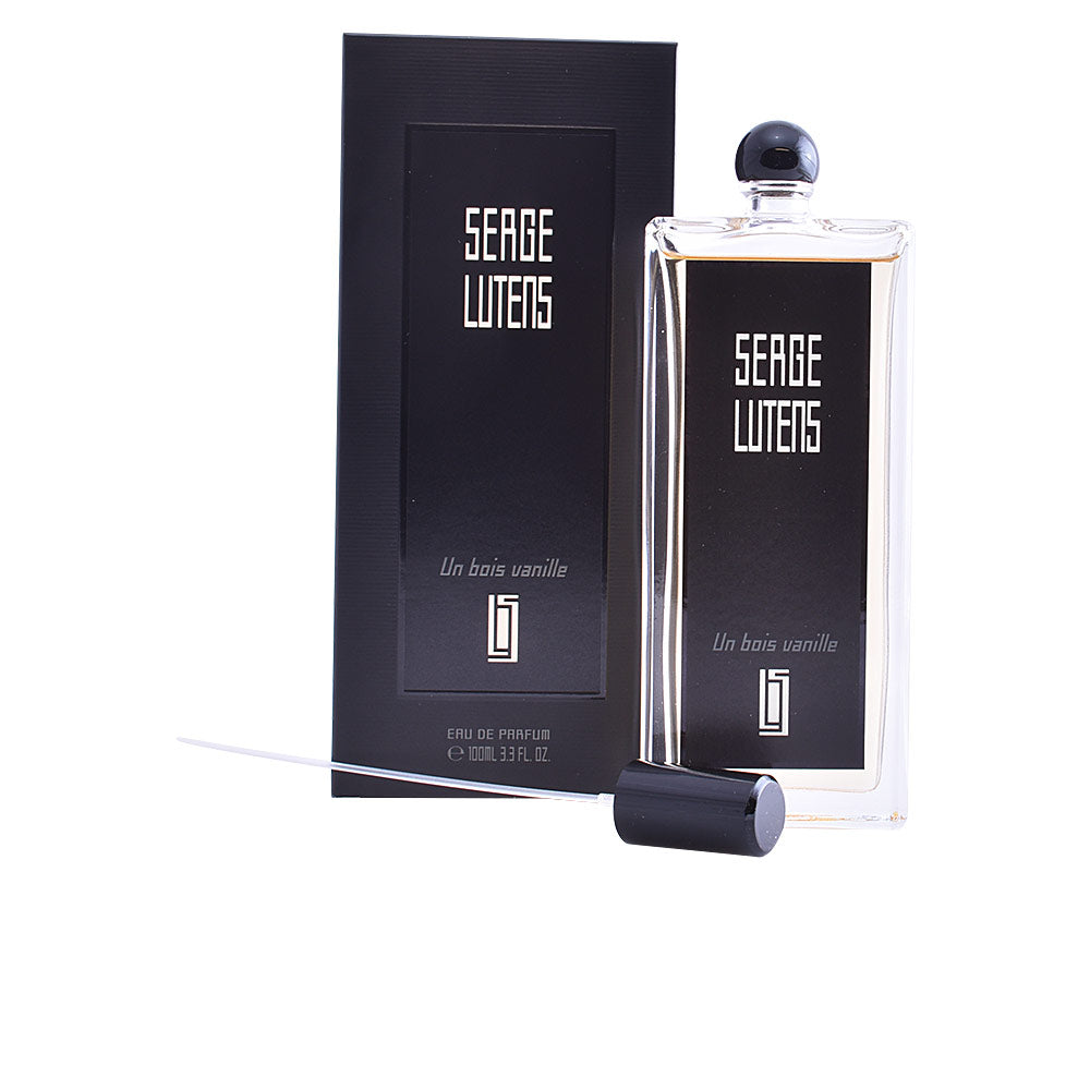Tall minimalist bottle of Unisex vanilla-wood Eau de Parfum, 100 ml