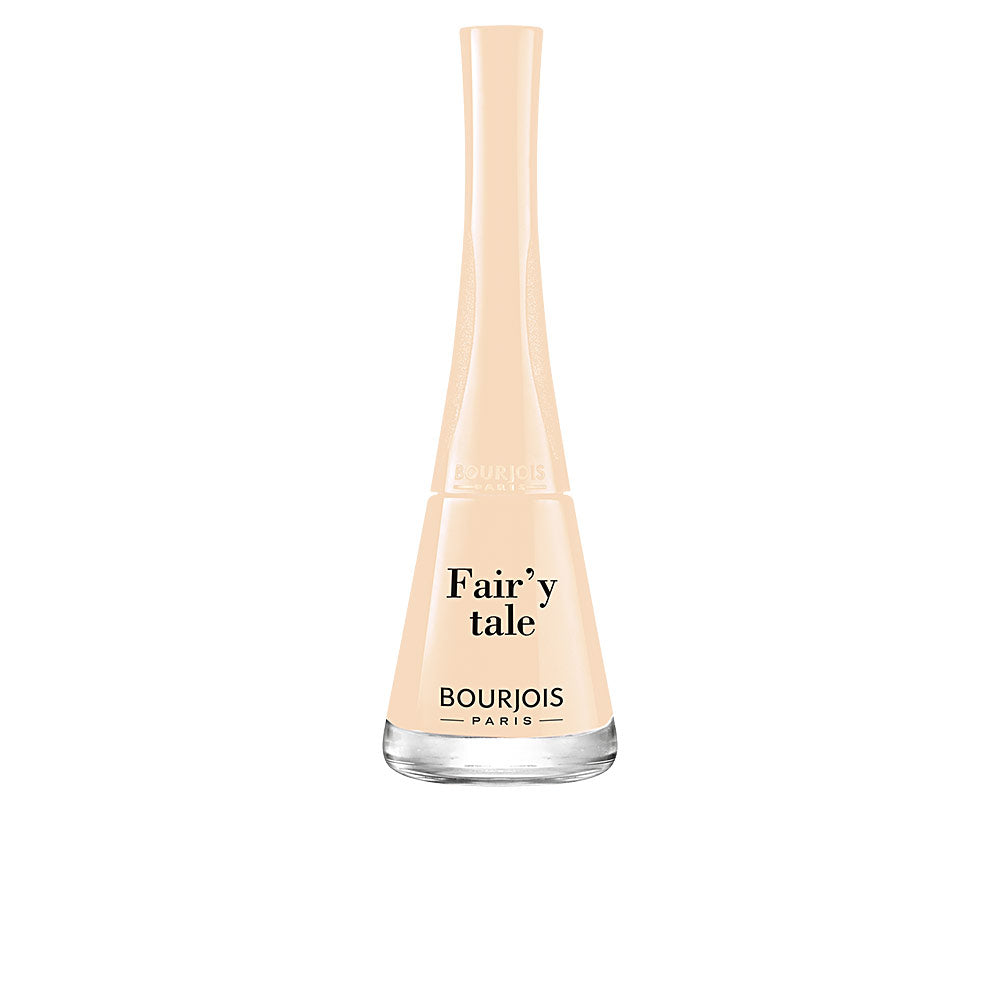 9 ml beige nail polish bottle with fan brush, cream finish