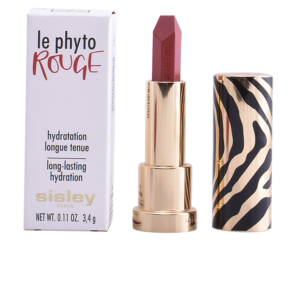 3.4 g gel lipstick in 32‑Orange Calvi, angled tip, magnetic zebra case