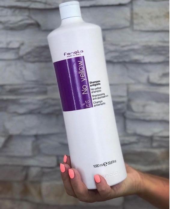 1,000 ml purple-tinted No Yellow shampoo bottle for Unisex colour-treated hair
