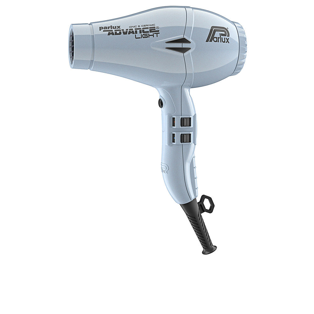 Ice‑coloured professional hair dryer with concentrator, ergonomic handle, 3 m cable