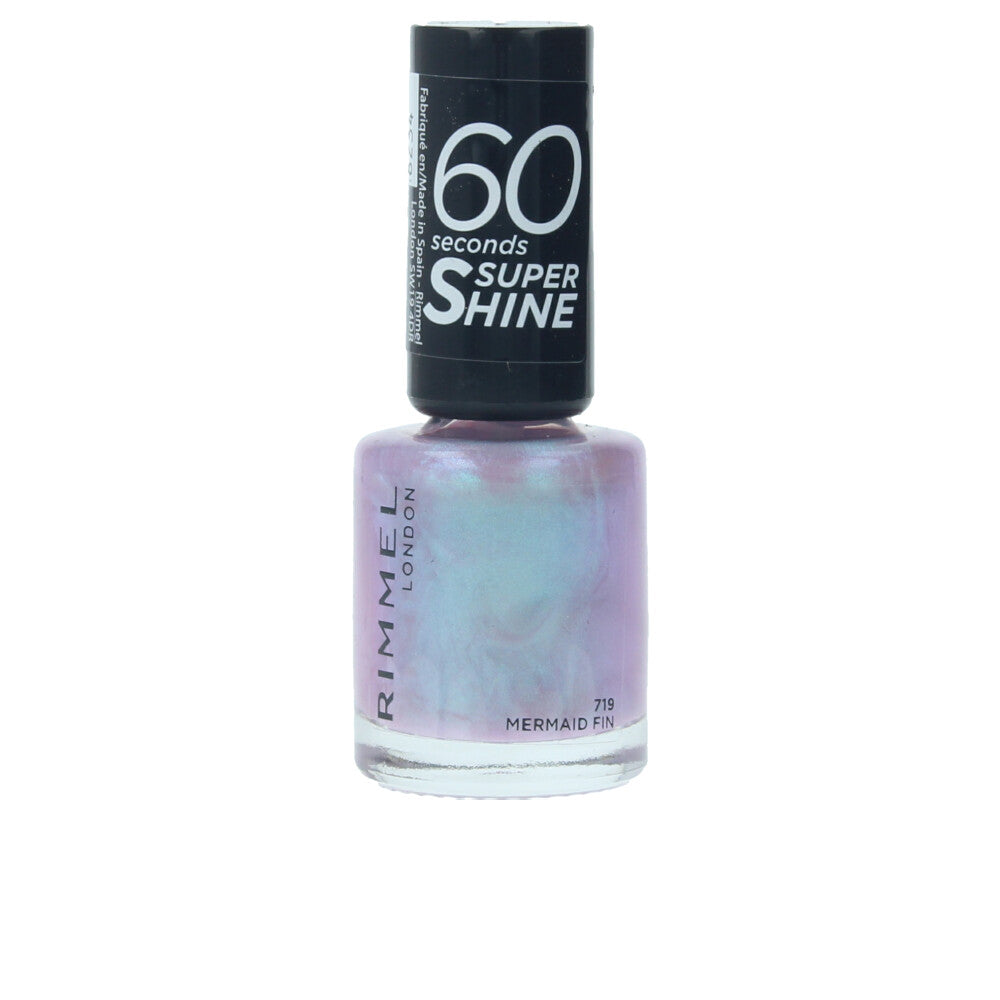 8 ml sapphire blue quick‑dry nail polish with precision brush, high‑gloss finish