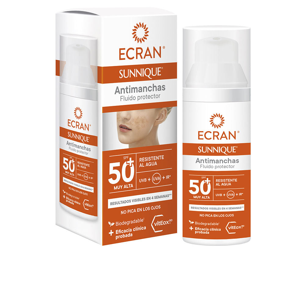 50 ml lightweight SPF50+ facial fluid in recyclable tube, Unisex broad‑spectrum protector