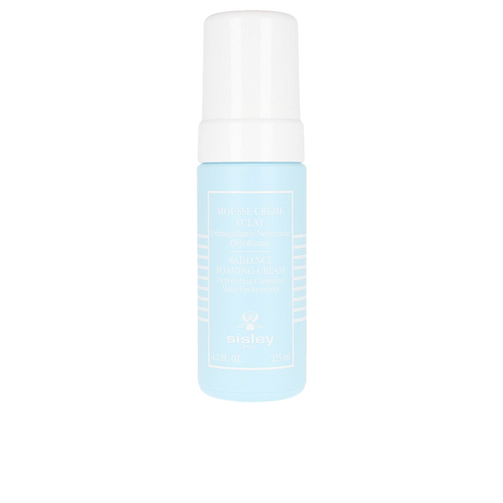 125 ml foaming cream cleanser bottle with foamy cream, peony and grapefruit extracts