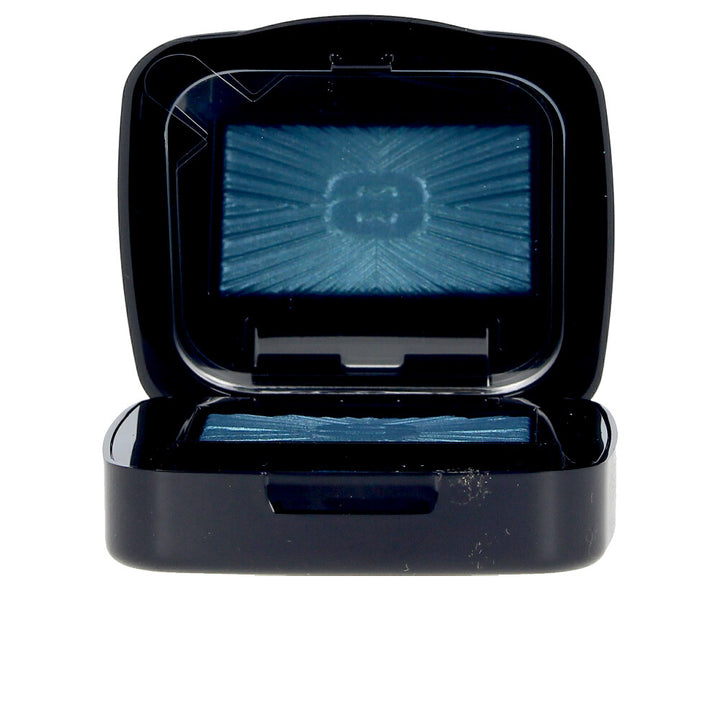 Pressed metallic blue eyeshadow compact, 1.5 g, satin‑metal finish