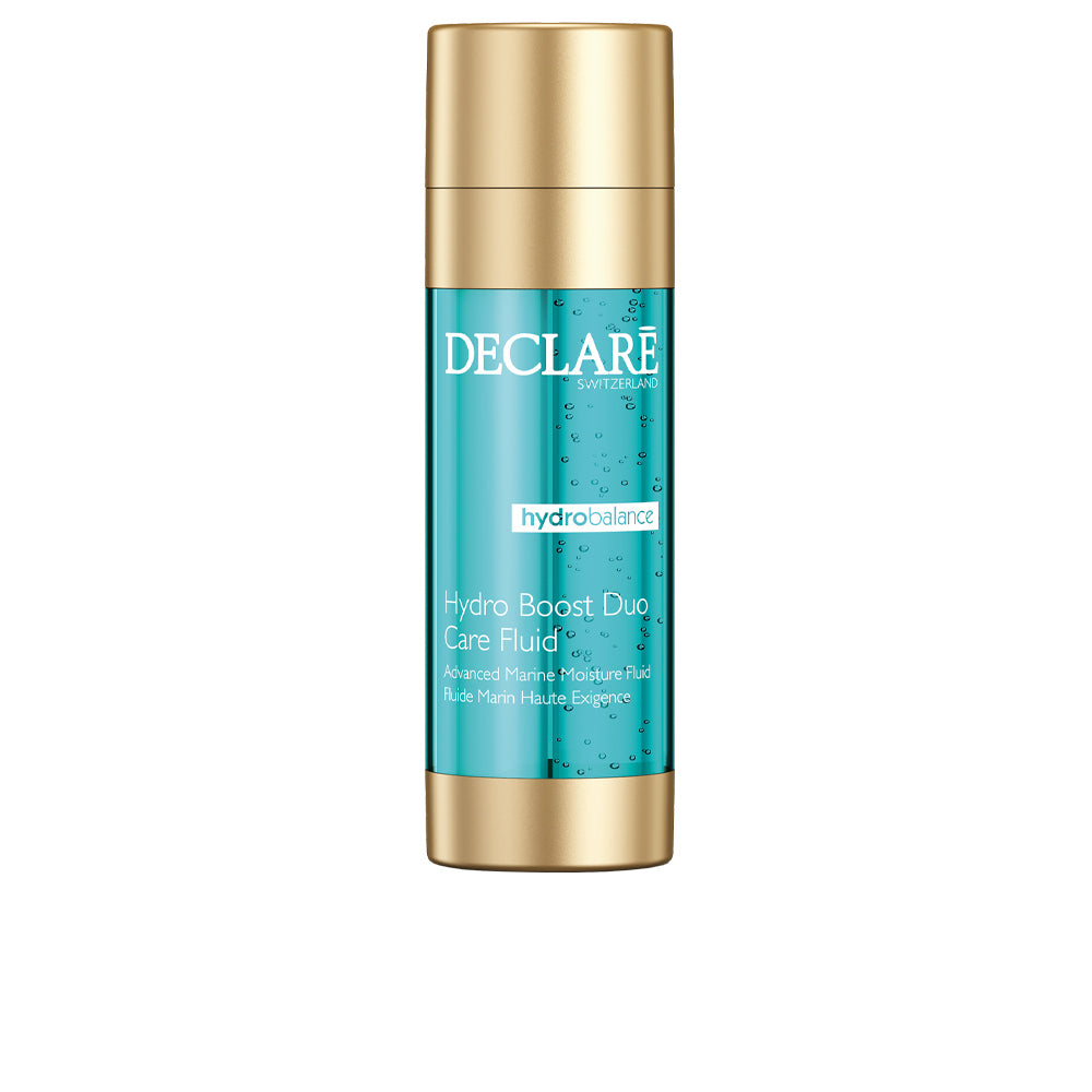 Slim 20 ml blue care fluid bottle with gel-fluid texture, marine ingredients