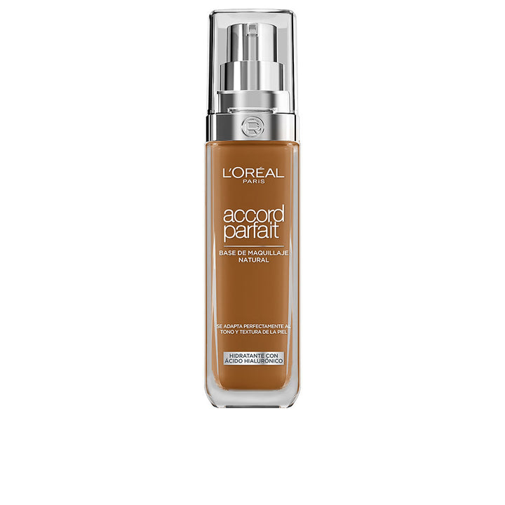 30 ml hyaluronic cream foundation in 8N Cappuccino shade, pump bottle