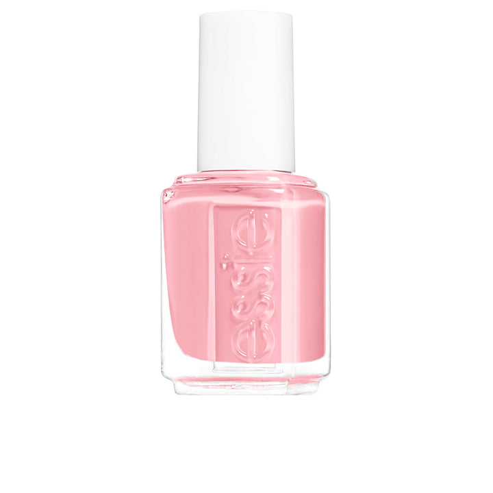 Tapered glass bottle of cream nail polish with wide brush, 13.5 ml, creme finish