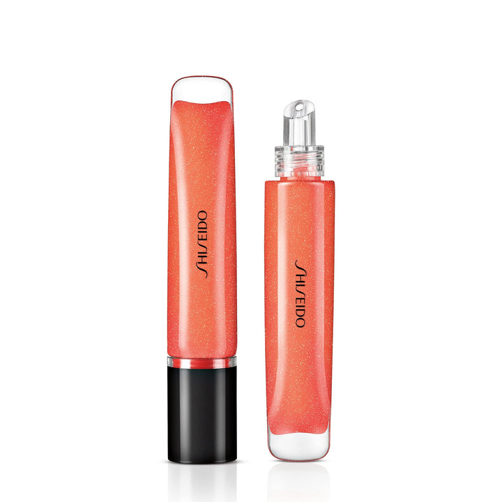 Clear gel lip gloss in 9 ml tube, shade 06 Daidai Orange, high-shine finish