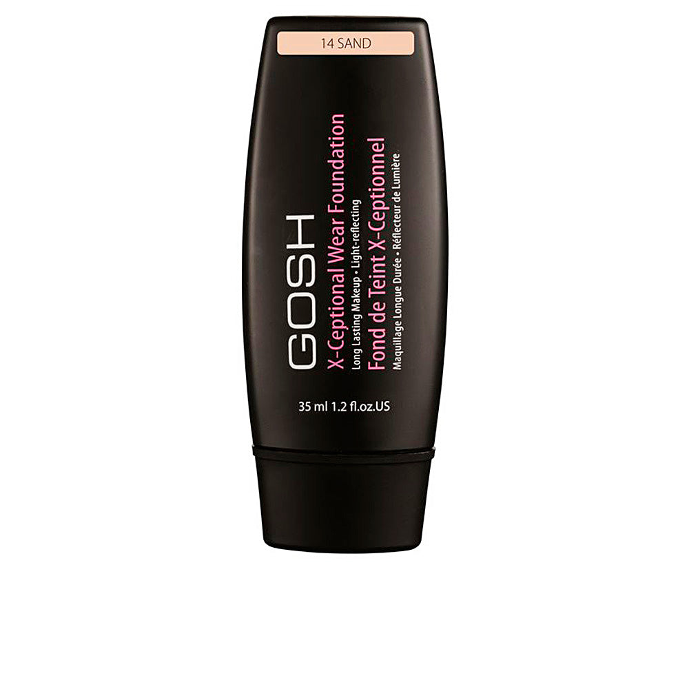 35 ml glass bottle of creamy matte liquid foundation, shade 14-sand, Unisex