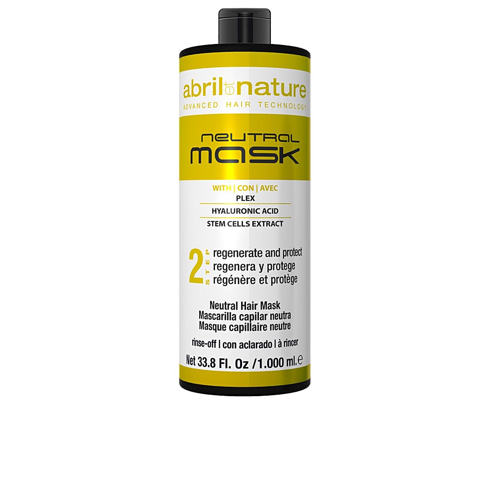 1000 ml neutral regenerating cream hair mask in salon tube, Unisex