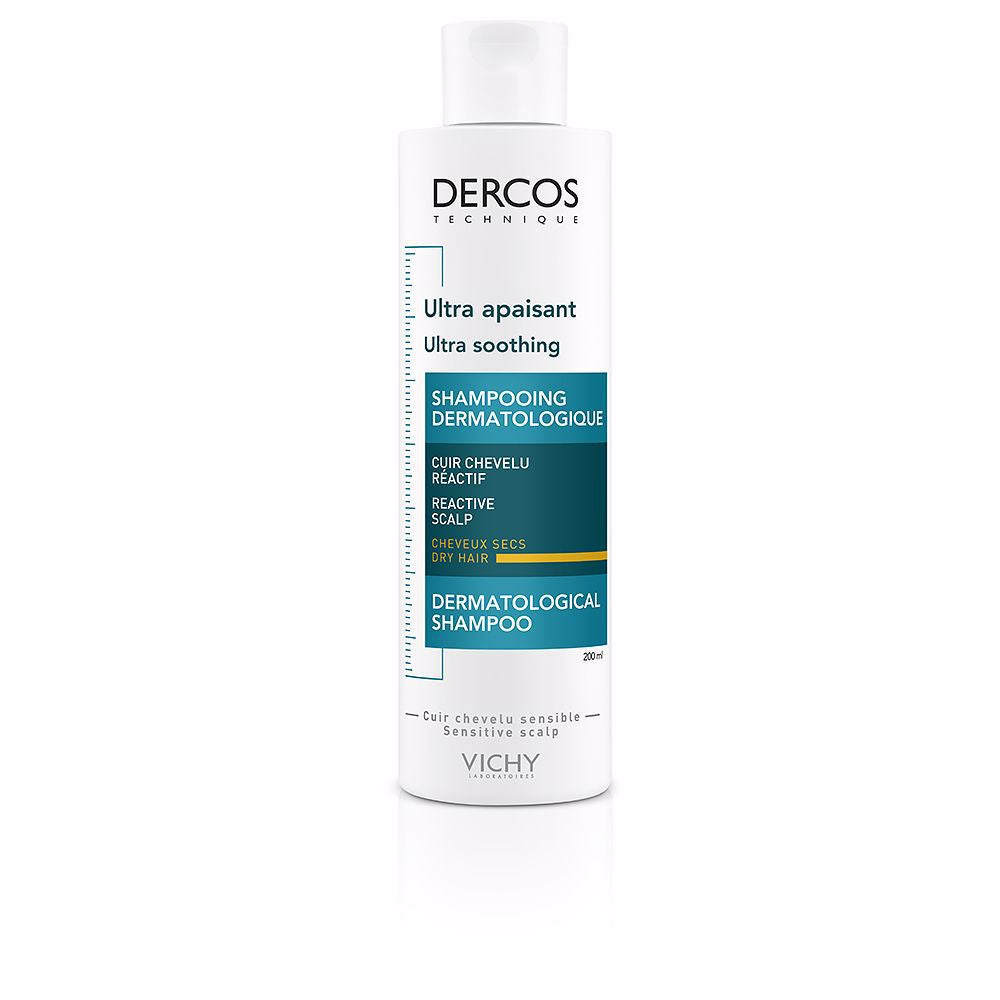 200 ml bottle of soothing shampoo for dry, sensitive scalp, designed for Women