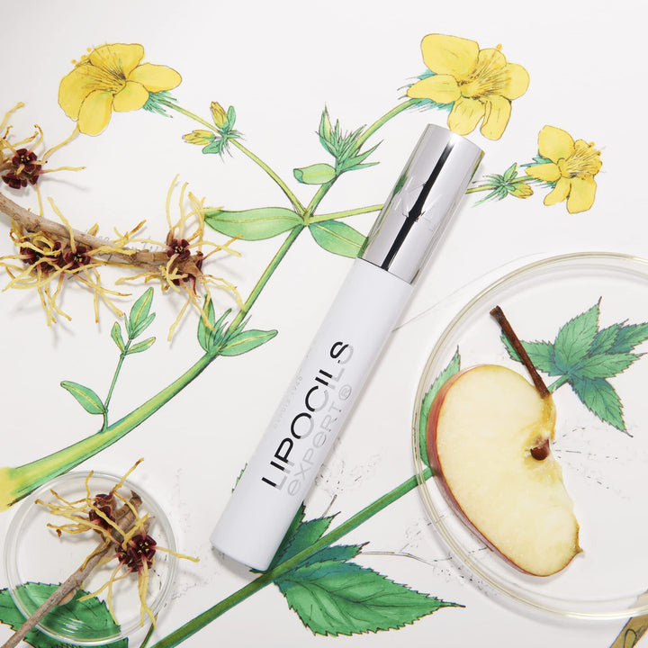 10 ml slim vial of plant-based lash growth serum with applicator