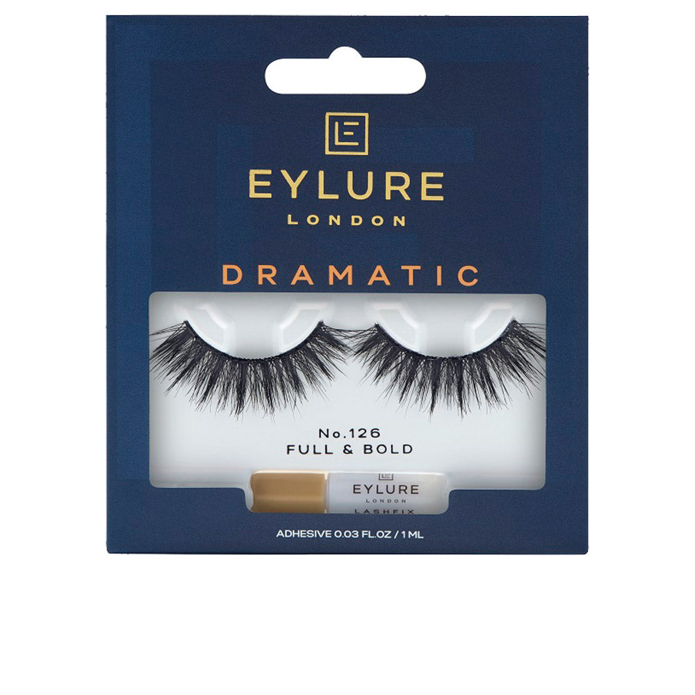 Handcrafted dramatic false eyelashes with included latex-free adhesive, reusable up to five times