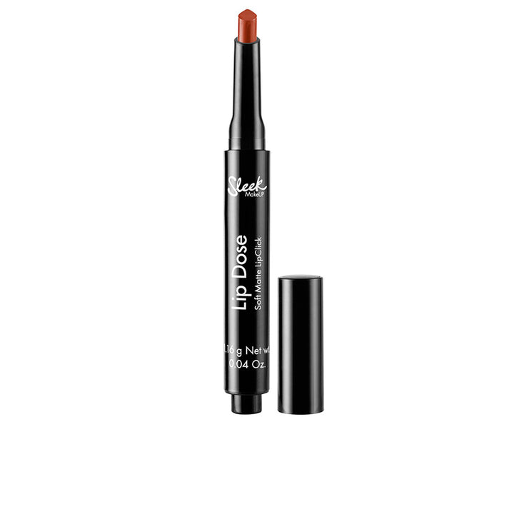 Slim click‑dose lipstick stick with tear‑shaped tip, Outburst shade, 1.16 g