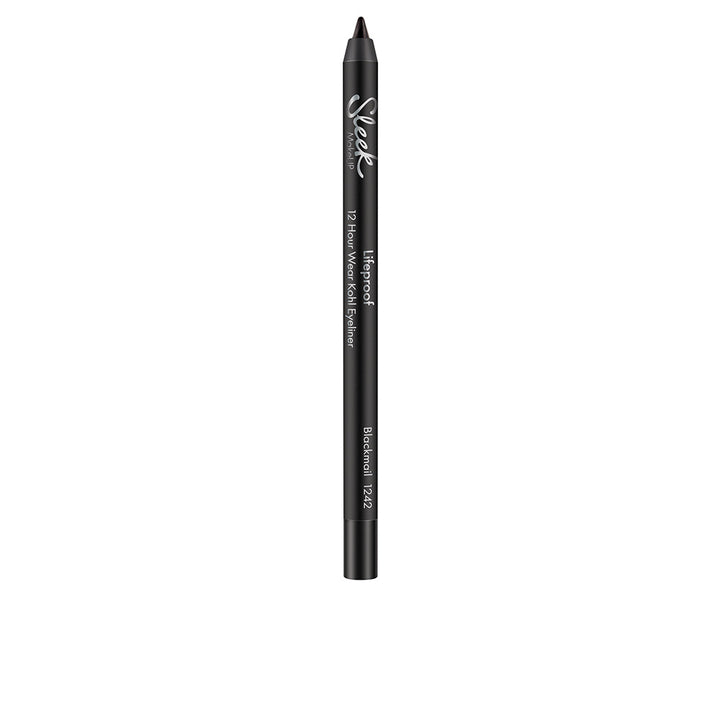 Unisex kohl eyeliner pencil in deep black, cream texture, twist-up style