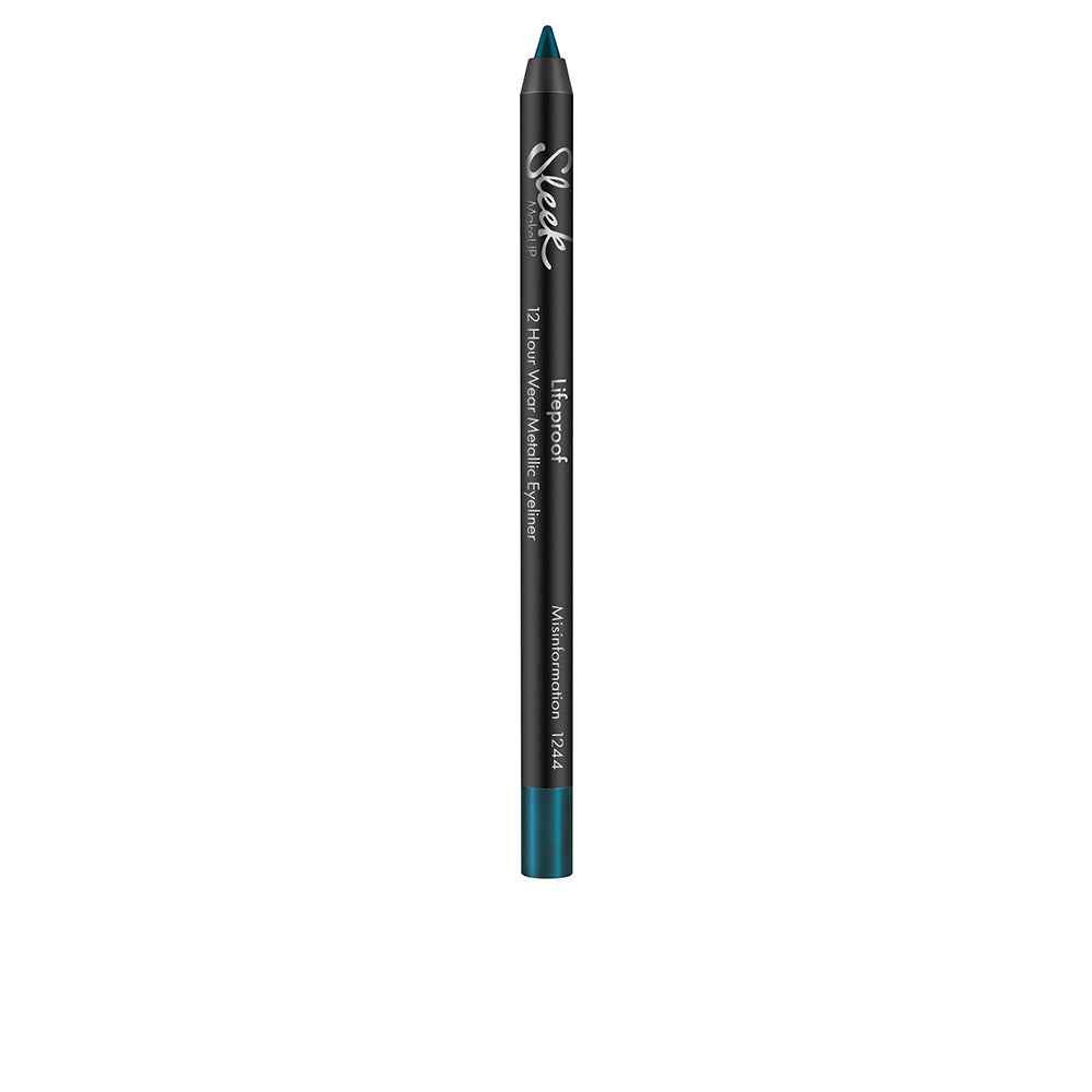 Slim black kohl eyeliner pencil with creamy tip, vegan, 12-hour wear, Unisex