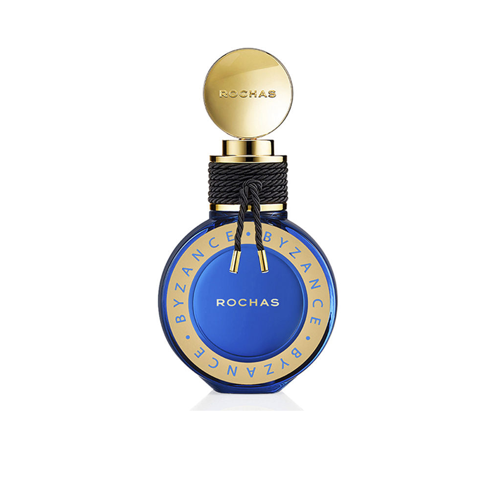 Deep-blue jewel-like perfume bottle with gold details, 60 ml Eau de Parfum for Women