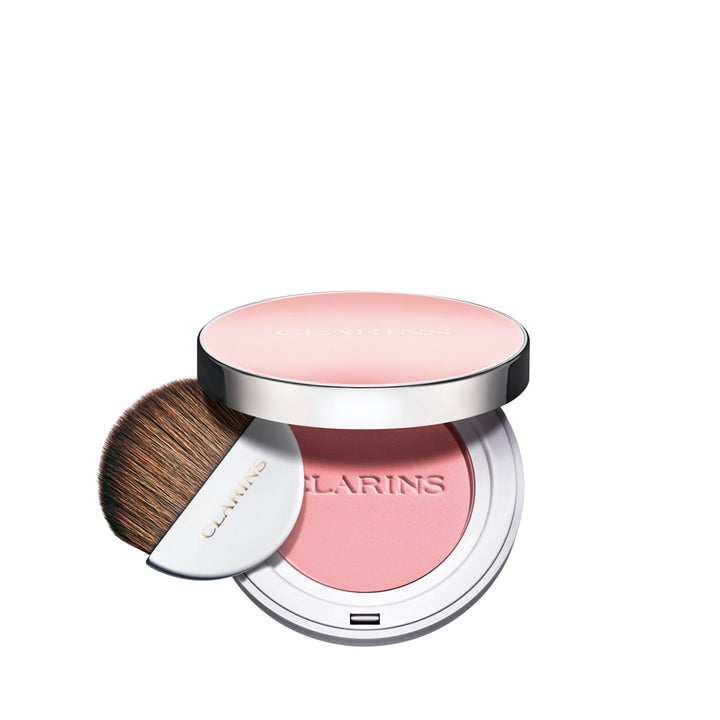 Compact pressed powder blush in shade 01 Cheeky Baby, silky pink finish, 5 g