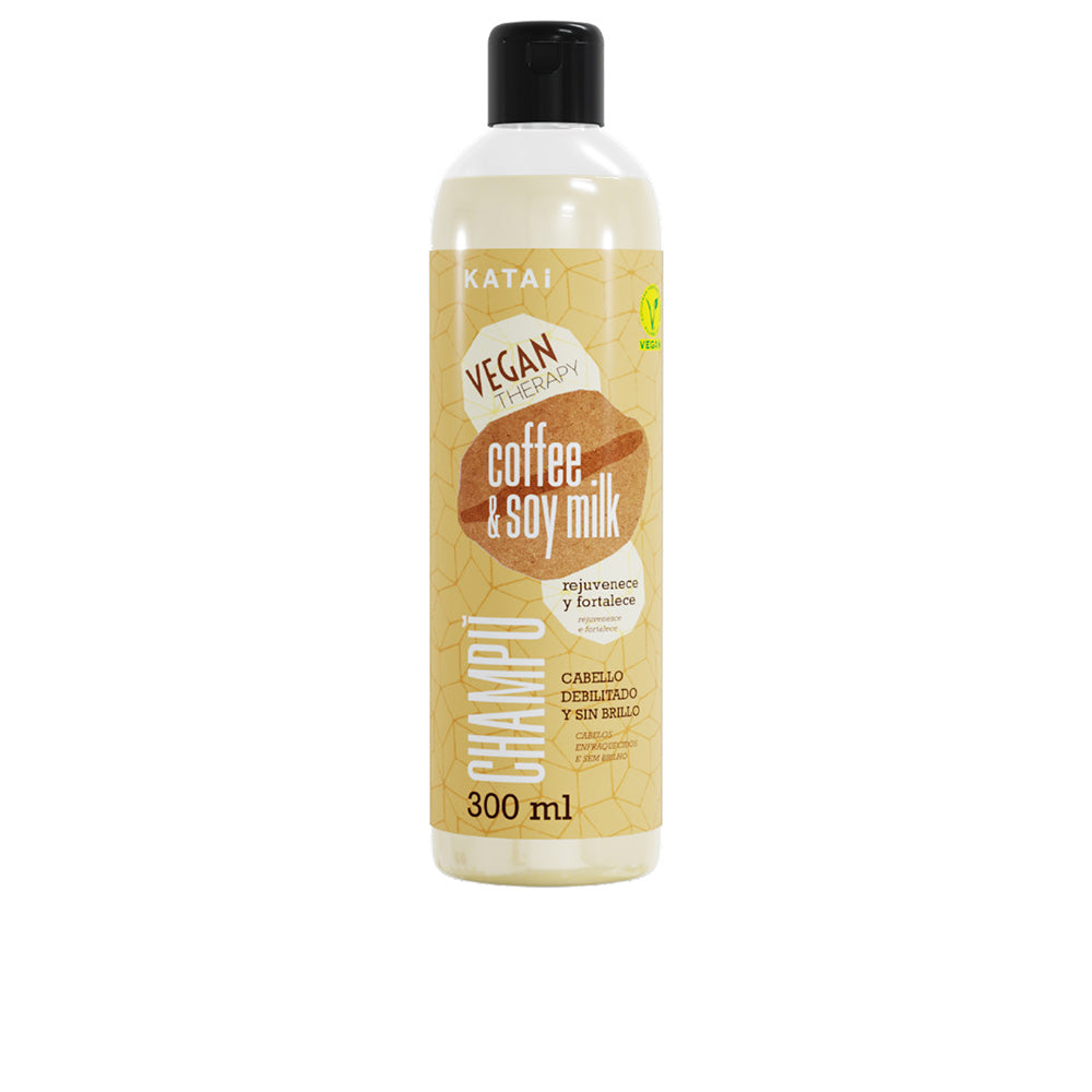 300 ml shampoo bottle for colour‑treated hair with coffee and soymilk