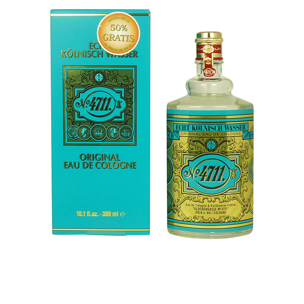 Glass flacon of citrus eau de cologne, 800 ml, bergamot and neroli notes, Unisex