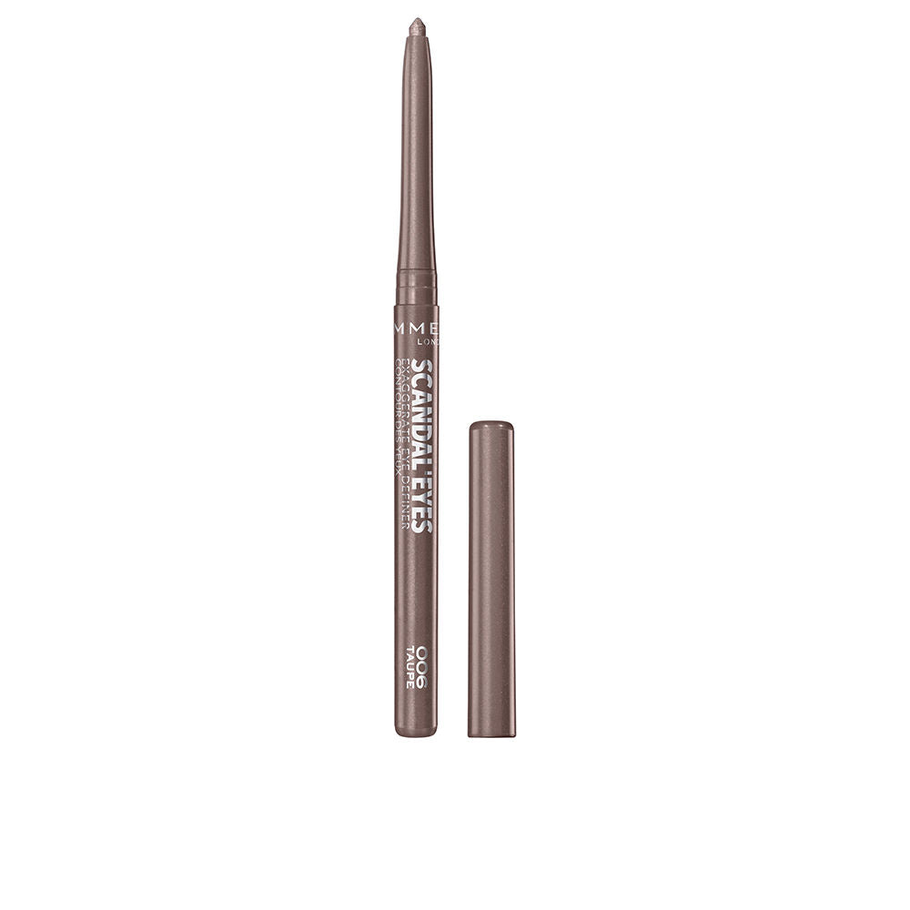 Retractable taupe automatic eyeliner with smudger and built-in sharpener, 0.35 g