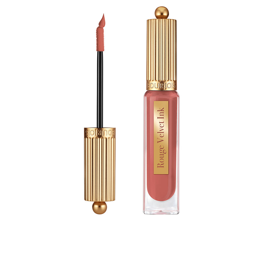 Slim 3.5 ml matte liquid lipstick tube, fine applicator, deep red shade, Unisex