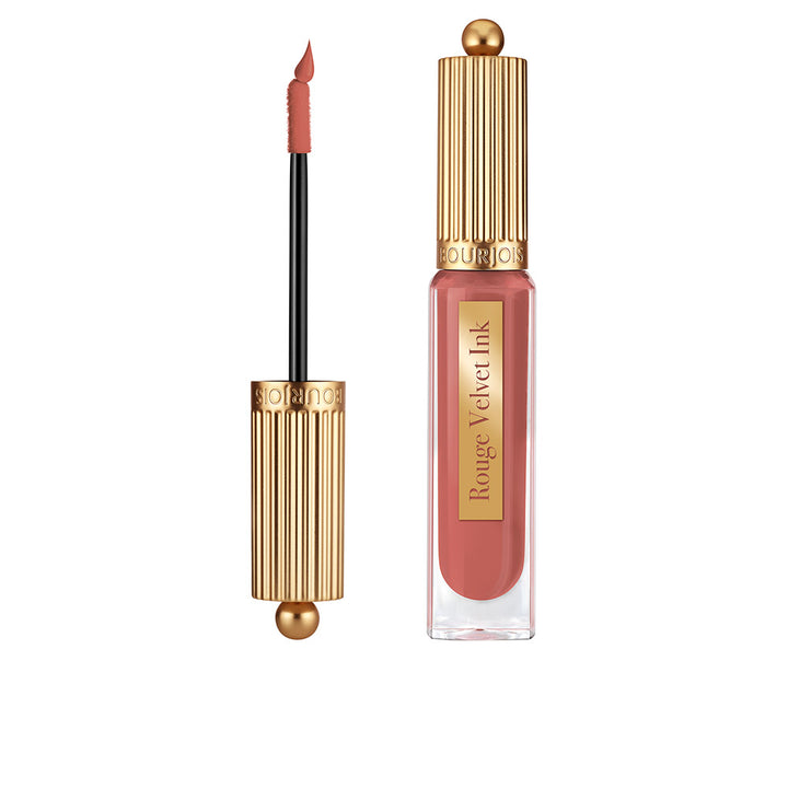 Slim 3.5 ml matte liquid lipstick tube, fine applicator, deep red shade, Unisex
