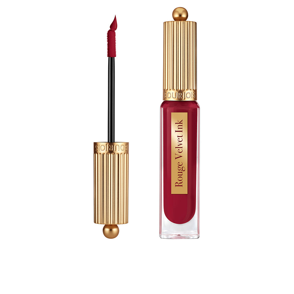 Slim liquid lipstick tube with fine applicator, matte red shade, 3.5 ml, Unisex