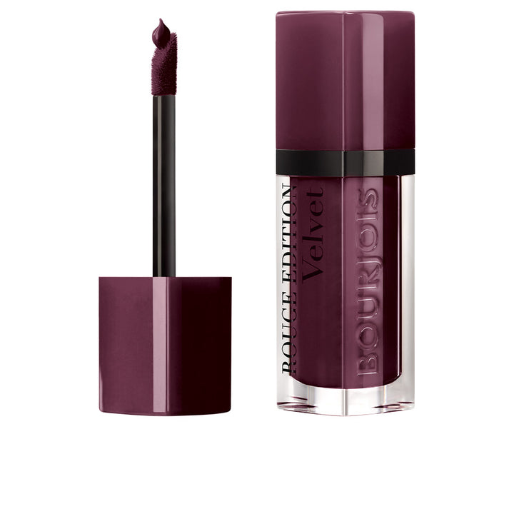Tube of berry liquid lipstick with foam applicator, velvet matte finish, 28 g