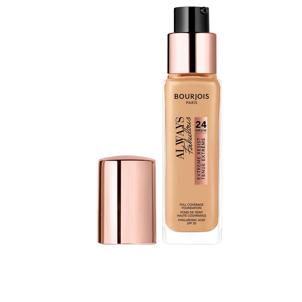 30 ml bottle of full-coverage liquid foundation, shade 125, velvet-matte finish
