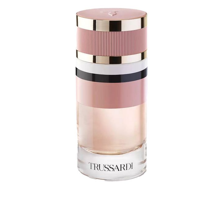 Cylindrical glass bottle of mandarin and neroli eau de parfum, 90 ml
