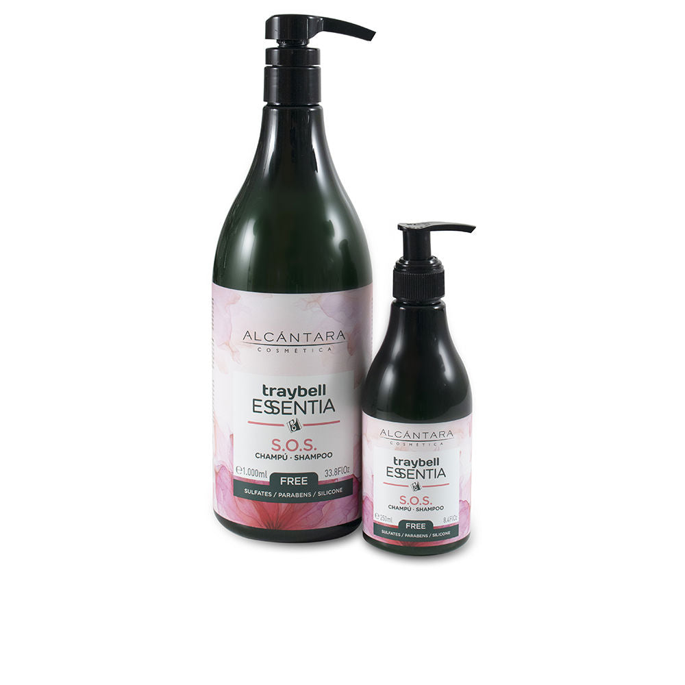 250 ml pale cream shampoo bottle, oat and rosemary ingredients, Unisex hair care