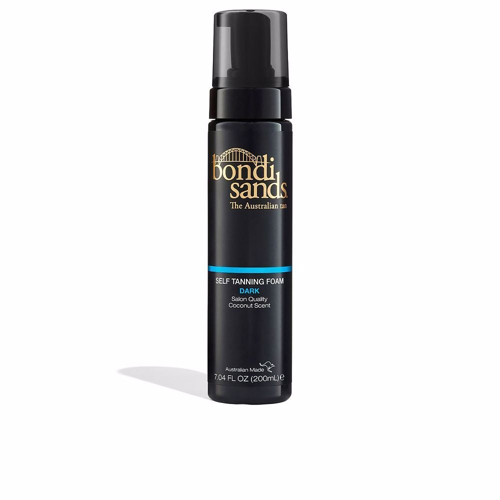 Light/medium self-tanning foam — 200 ml mousse bottle, Aloe ingredient highlighted