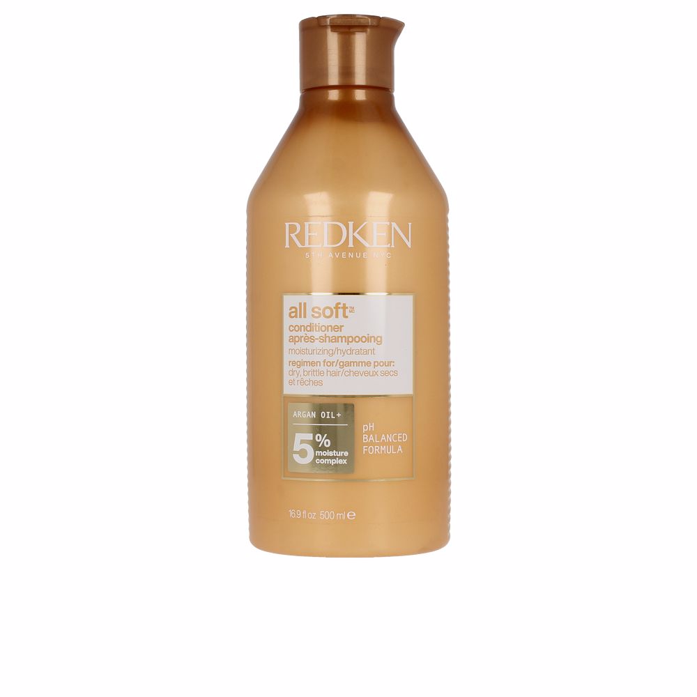 500 ml conditioner bottle; argan-enriched hydrating formula for Unisex hair