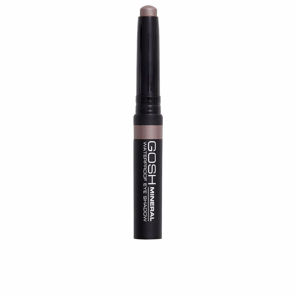 Slim metallic brown waterproof eye shadow stick, twist-up pencil format, 2.5 g