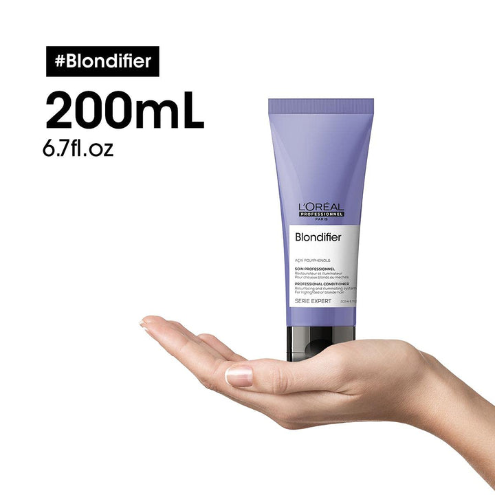 200 ml lightweight açai conditioner for blonde hair, pump bottle