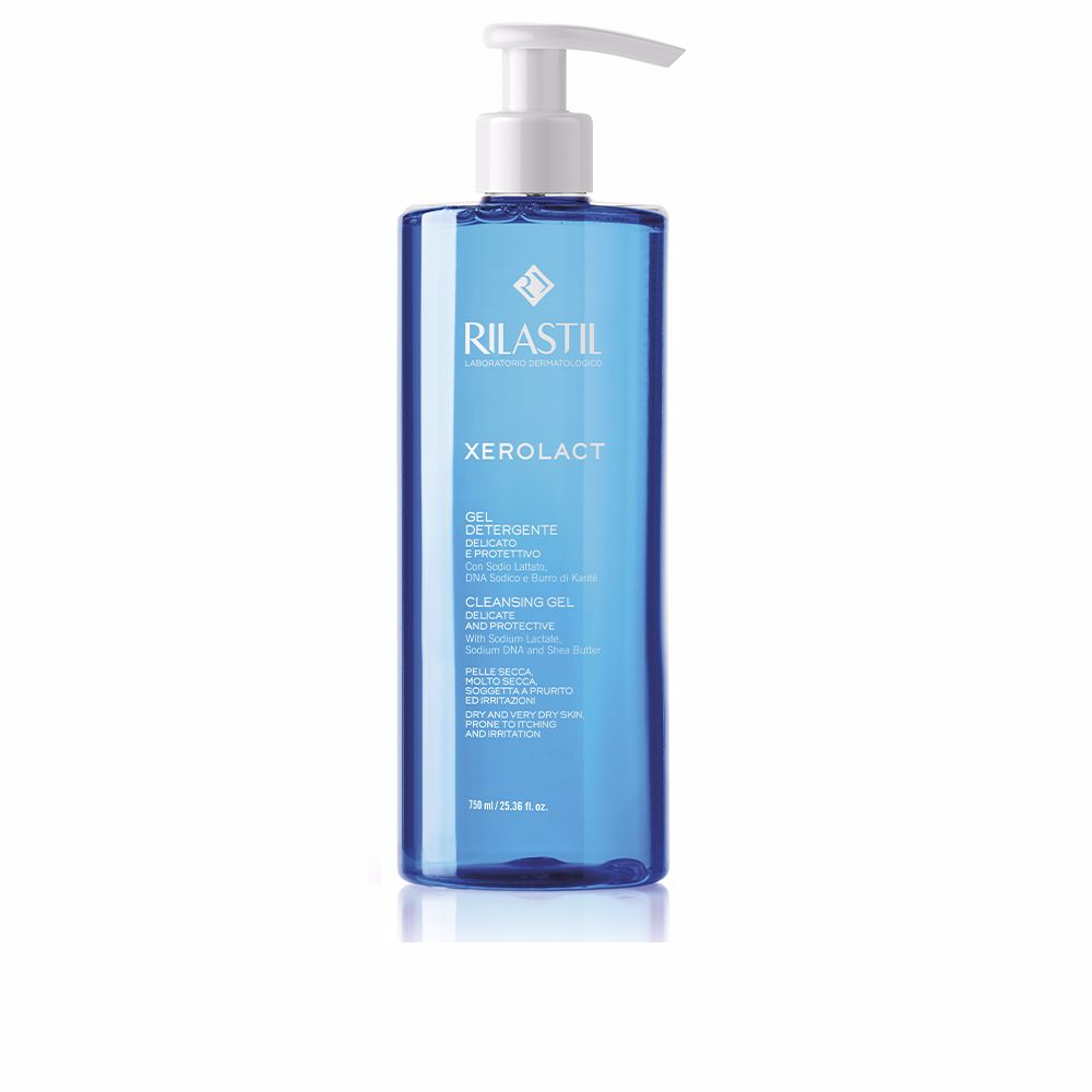 750 ml clear cleansing gel bottle with shea butter, unisex body cleanser