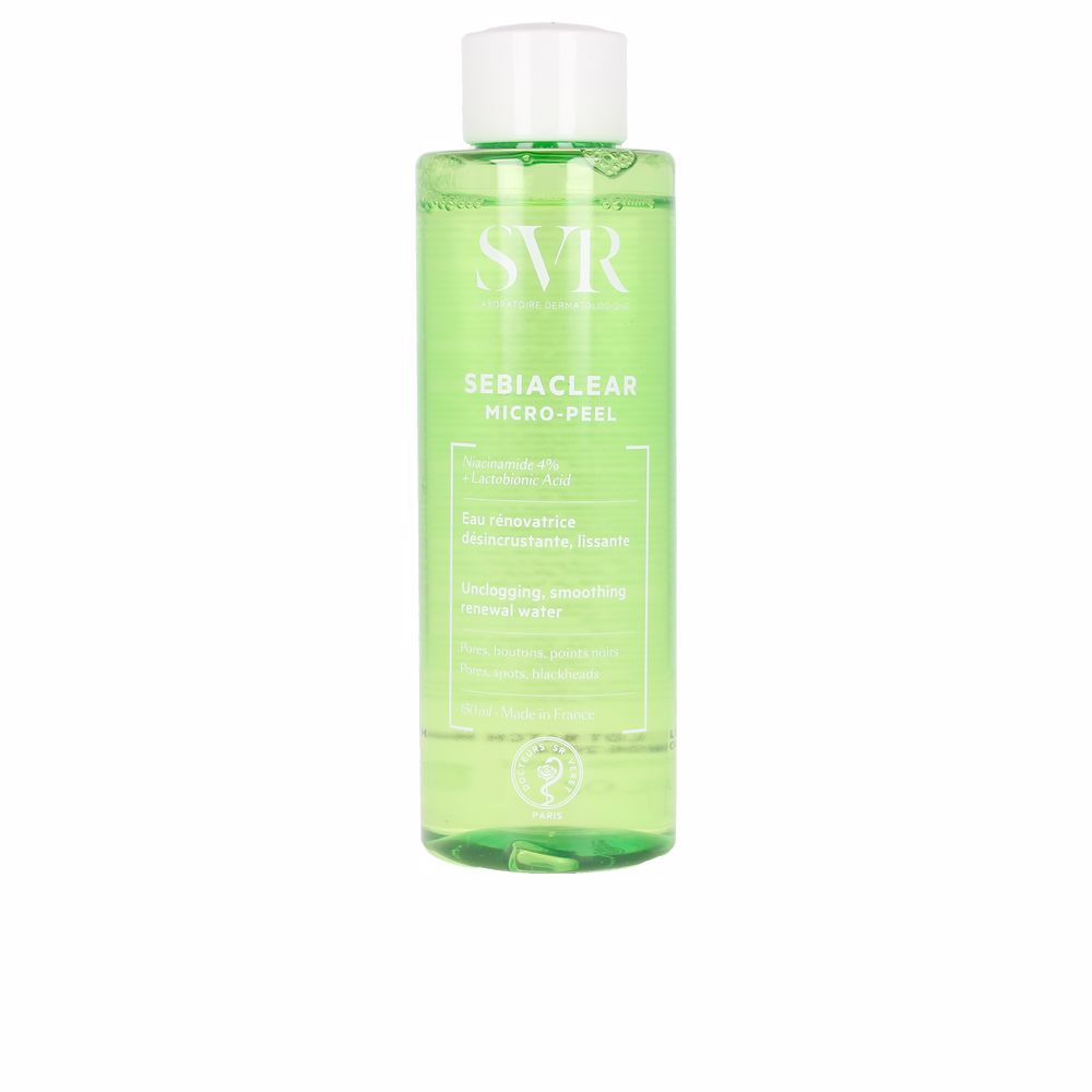Clear 150 ml micro‑peel liquid bottle for pore refining, fast absorbing